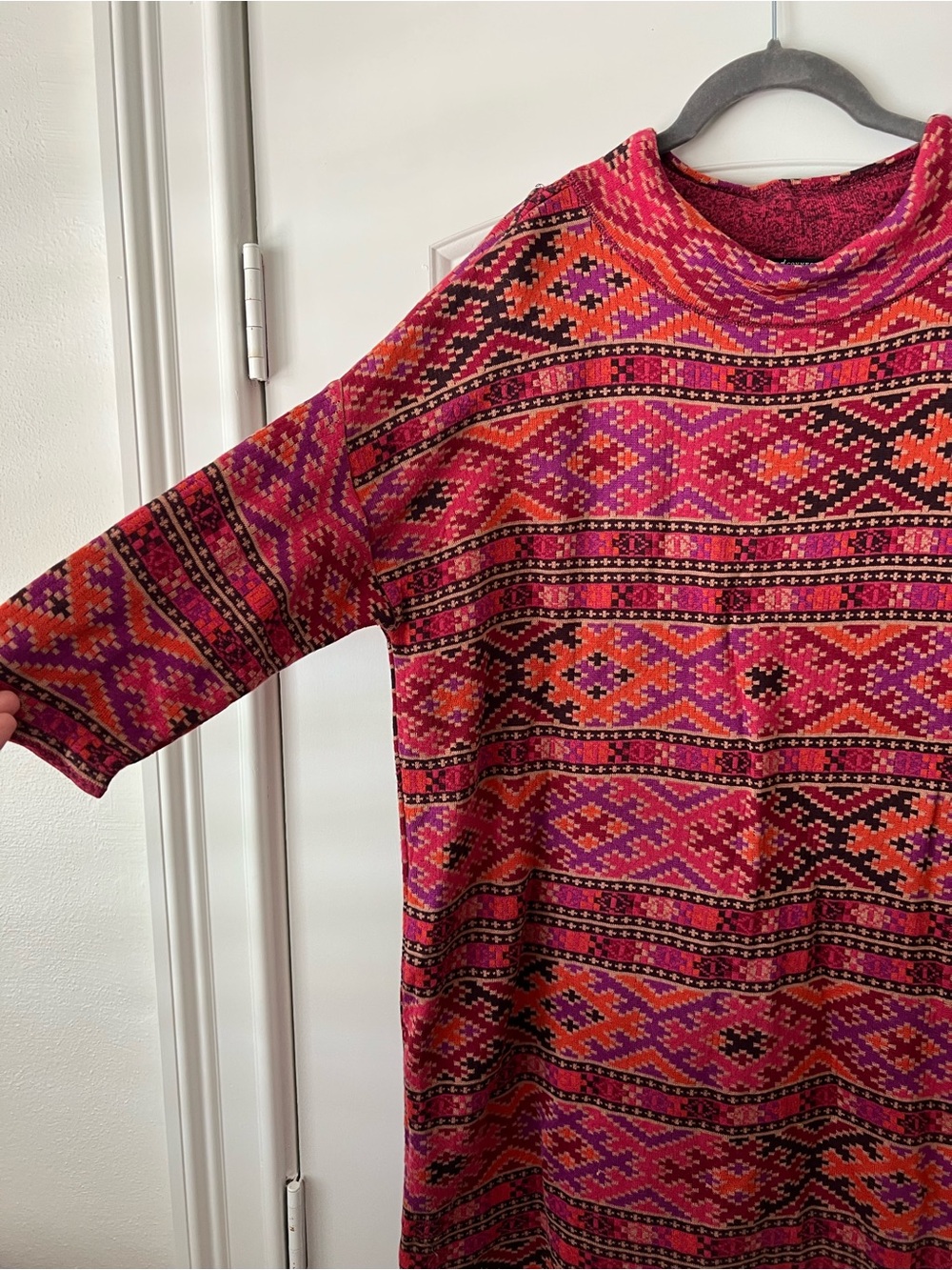 Peruvian Connection Sweater Dress Pink R - Picture 2 of 7